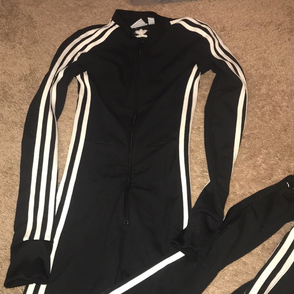 black adidas jumpsuit
